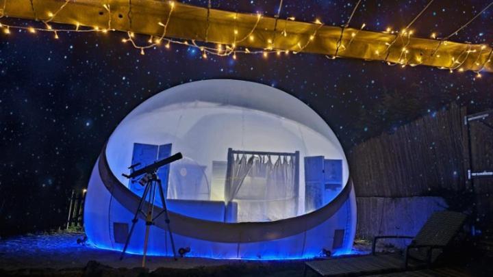 Burbujas Astronomicas Albarari Sanxenxo Otel Dış mekan fotoğraf