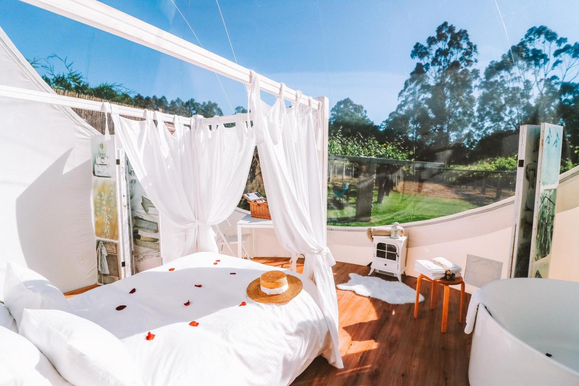 Burbujas Astronomicas Albarari Sanxenxo Otel Dış mekan fotoğraf
