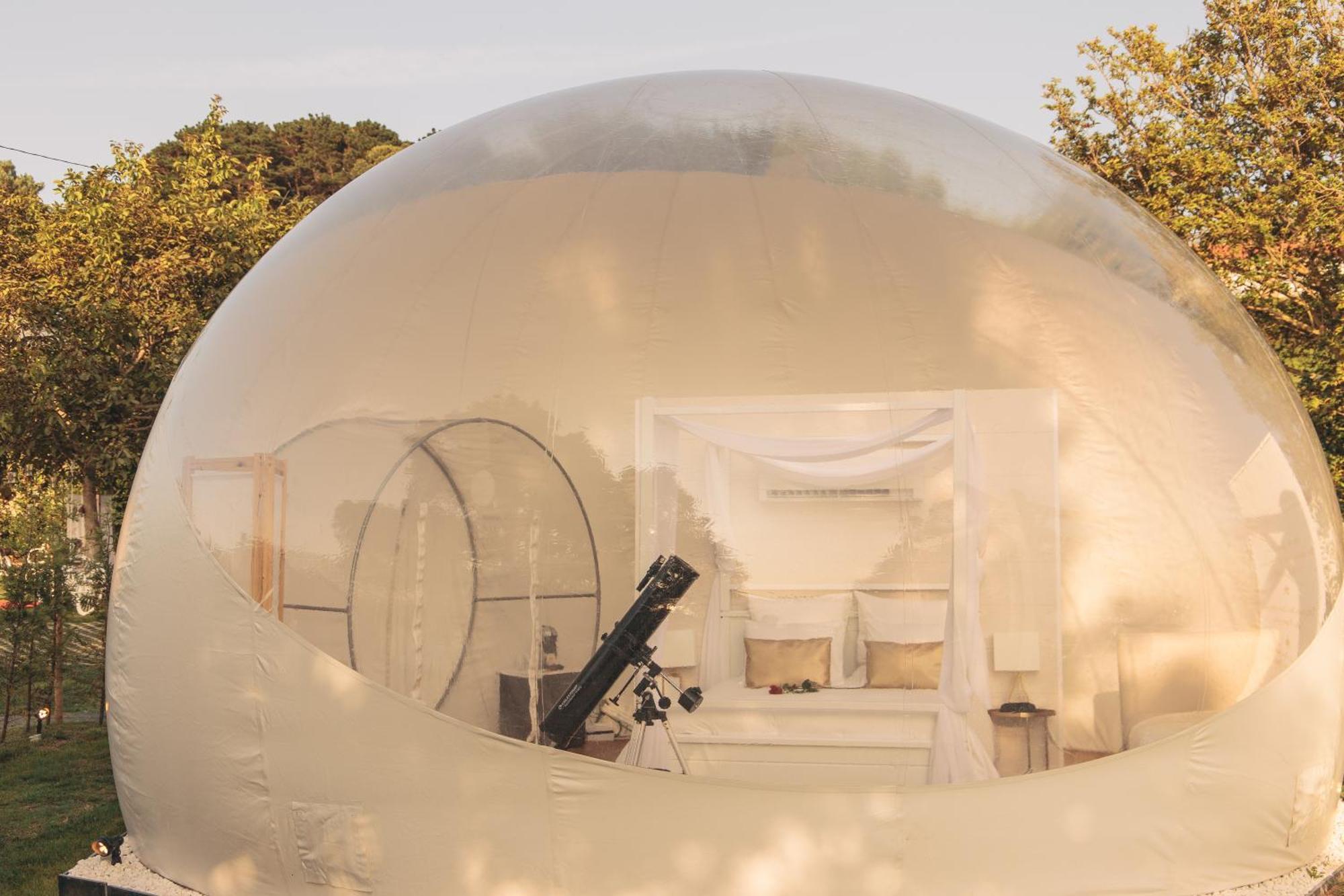 Burbujas Astronomicas Albarari Sanxenxo Otel Dış mekan fotoğraf